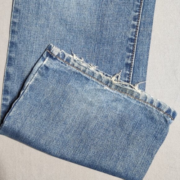 Vintage Calvin Klein Jeans men's size 32X31 hard washed denim blue straight leg - Picture 12 of 15